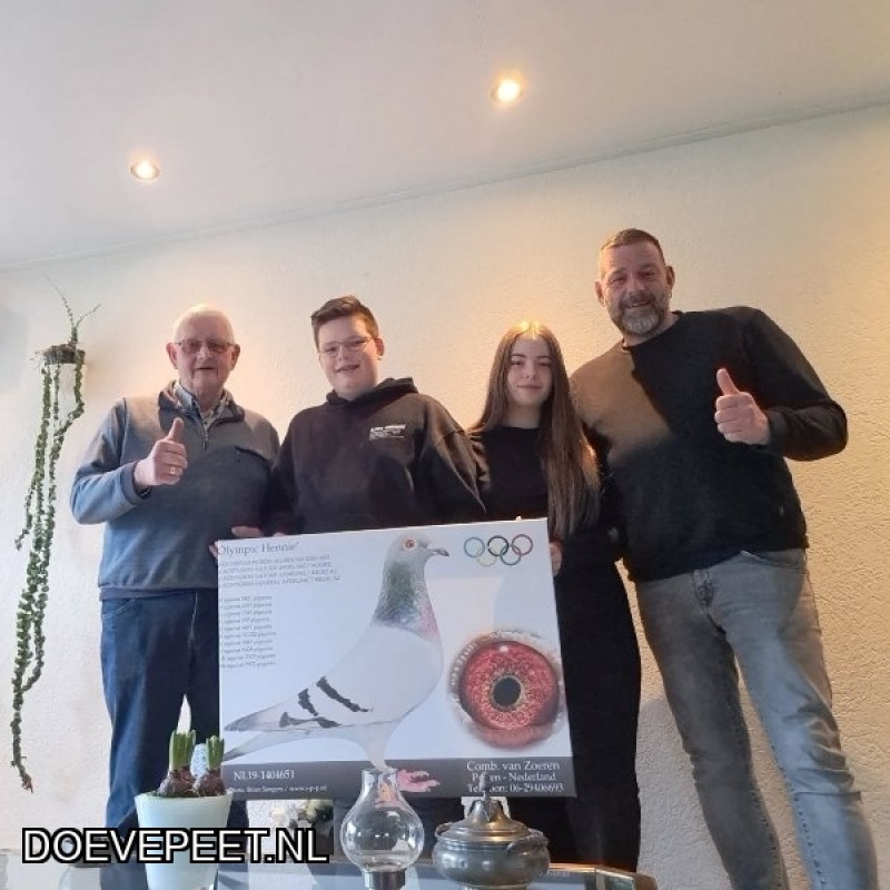 1134 Bon  2.3 Comb. van Zoeren, Putten – 1 jonge duif 2026