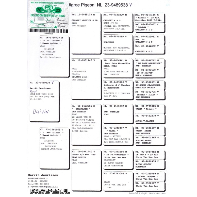 GJ Koop 21 9489538-23  Duivin