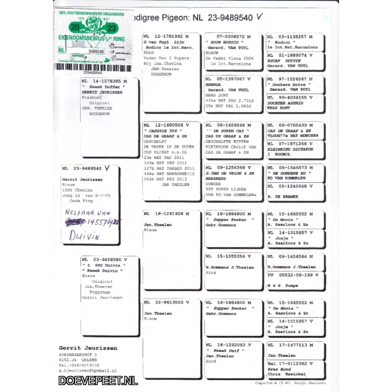 GJ Koop 22  9489540-23 Duivin