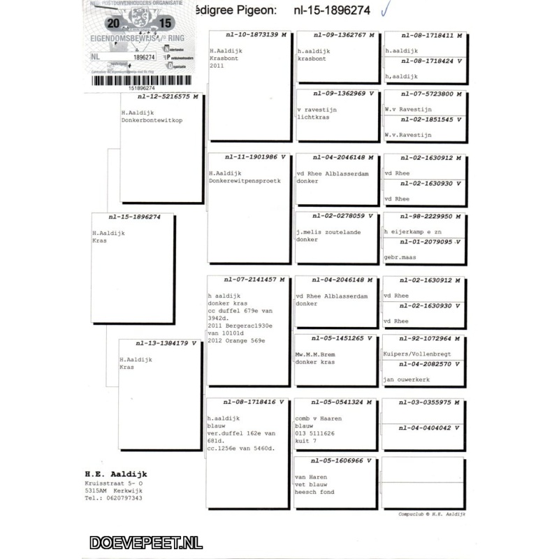 GH Koop 3 NL2015-1896274 Duivin